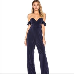 Never worn House of Harlow 1960 Bianca Navy jumpsuit.